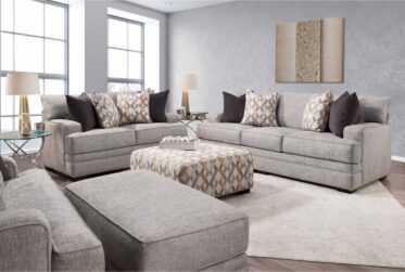 Protege Dove 2 Piece Sofa & Loveseat Set