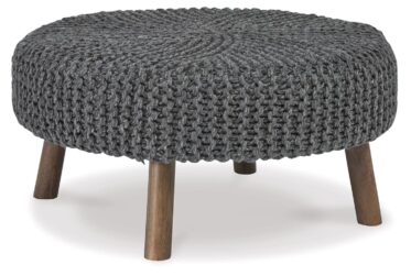 Jassmyn Charcoal Accent Ottoman