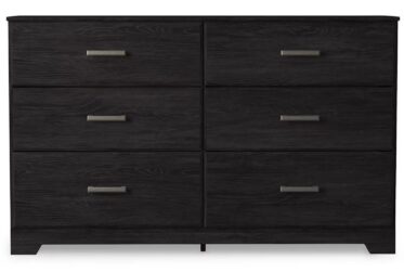 Belachime Black 6 Drawer Dresser