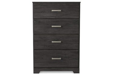 Belachime Black 4-Drawer Chest