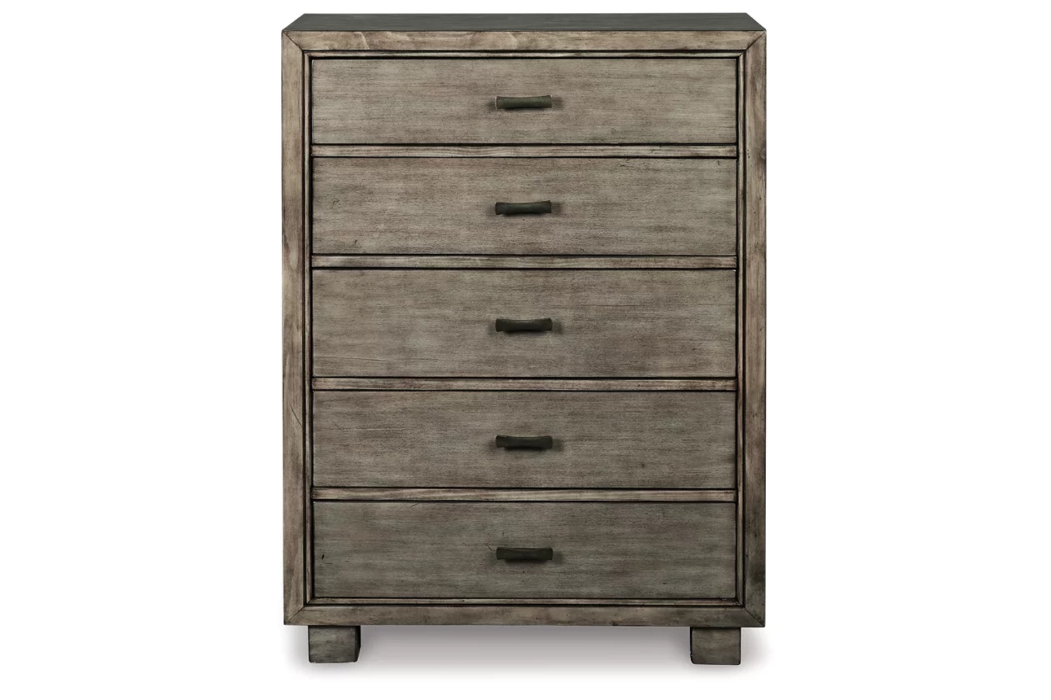 Arnett Gray 5-Drawer Chest