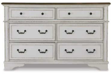 Brollyn White 6 Drawer Dresser