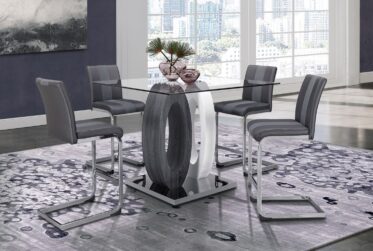 D1628 Gray Bar Height 5 Piece Dining Set