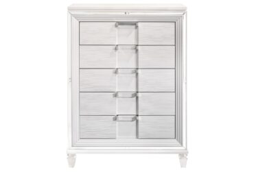 Twenty Nine White 5-Drawer Chest
