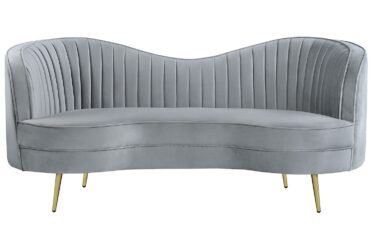 Sophia Gray Camel Back Loveseat