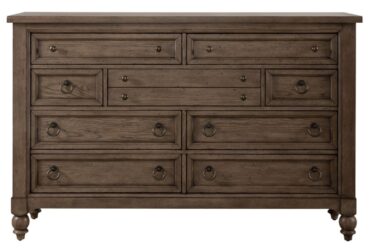 Americana Farmhouse Brown 9 Drawer Dresser