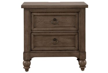 Americana Farmhouse Brown 2 Drawer Nightstand