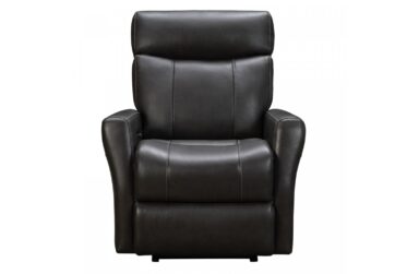 Donovan Matteo Gray Leather Heat & Cool Power Recliner