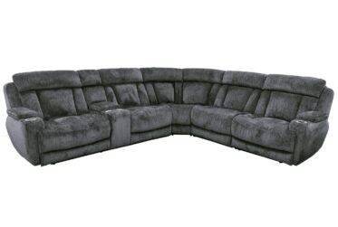Dalton Charcoal 6-Piece Power Reclining Sectional