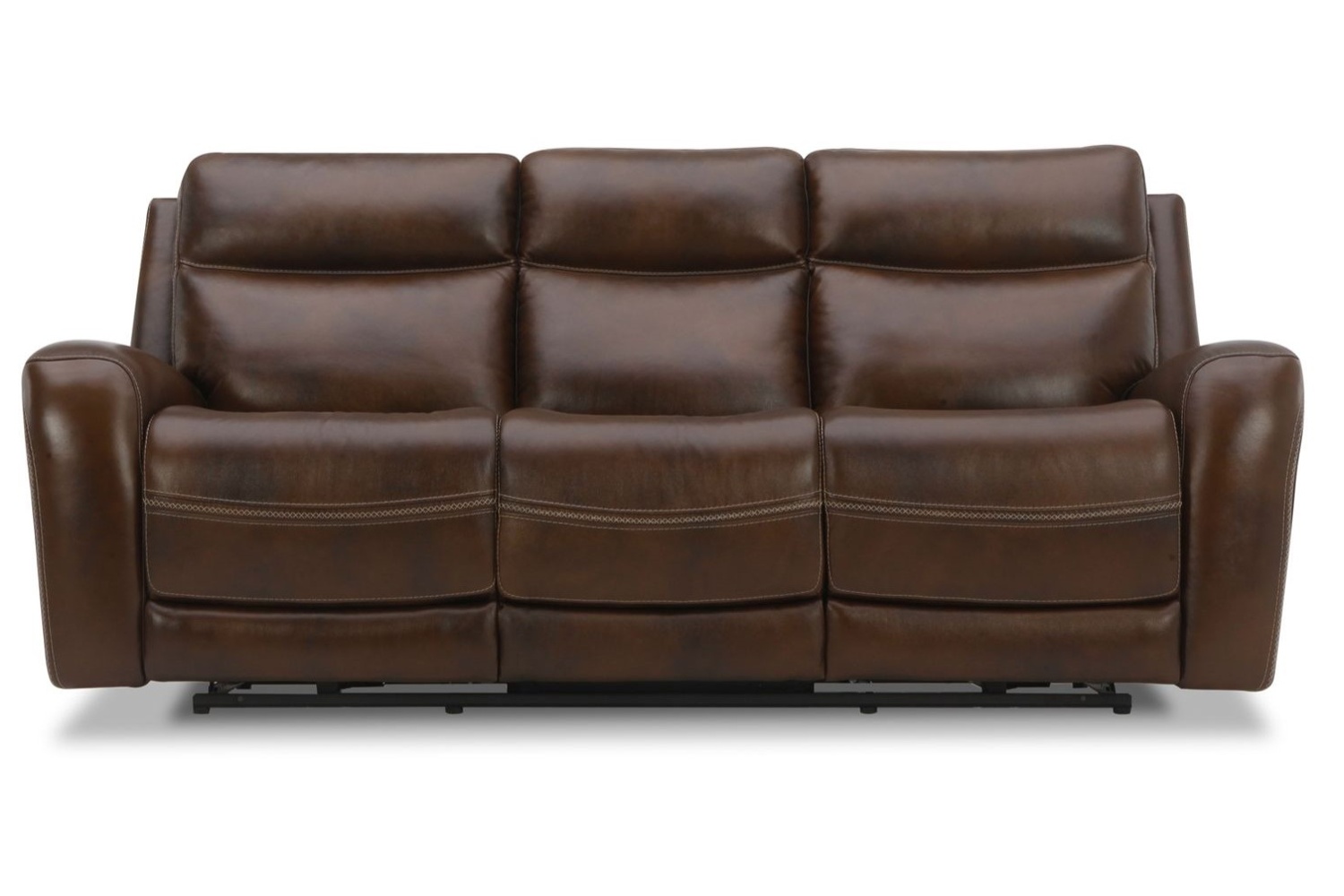 Blair Cognac Leather Power Reclining Sofa Georgia Furniture Mart