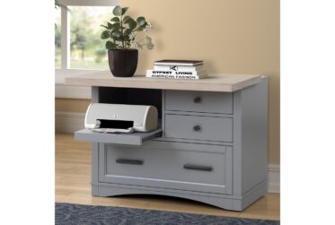 Americana Modern Dove File With Power Center
