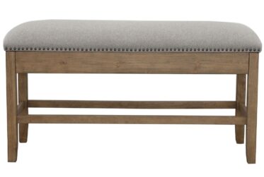 Grayson Gray Counter Height Storage Dining Bench