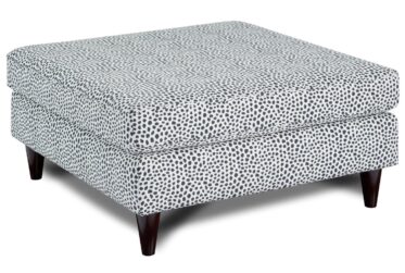 Winston Salt Faux Skin Cocktail Ottoman