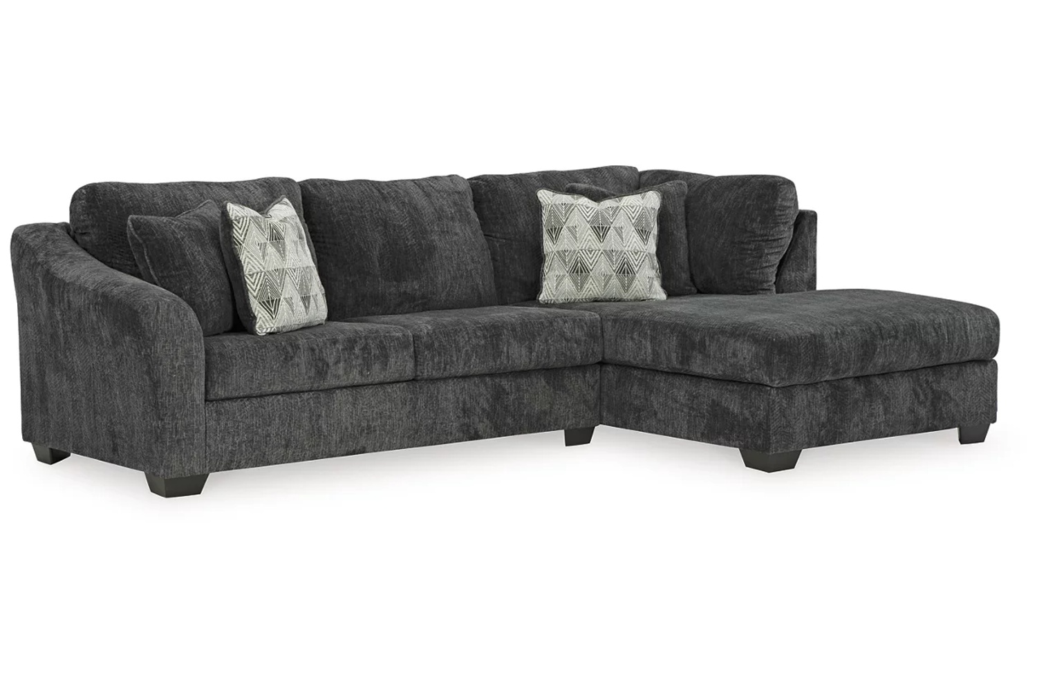 Biddeford Onyx 2-Piece Sectional With Chaise - Georgia Furniture Mart
