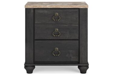 Nanforth Two-Tone 3-Drawer Nightstand