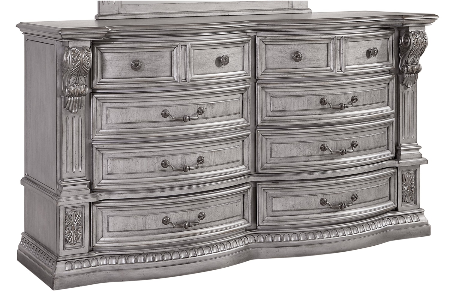 Platinum Estates Silver 6-Drawer Dresser