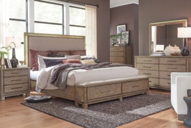 Canyon Road Upholstered King Storage 5 Piece Bedroom Set