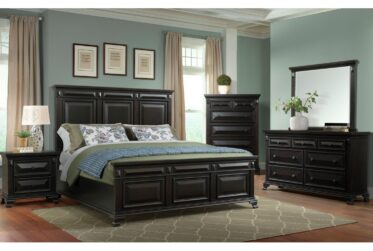 Calloway Black King 5 Piece Bedroom Set