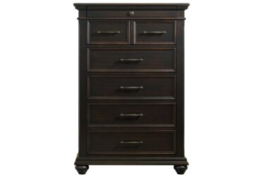 Slater Black 6-Drawer Chest