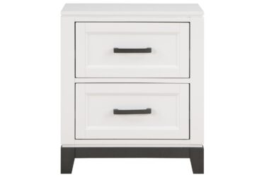 Garretson White 2-Drawer Nightstand