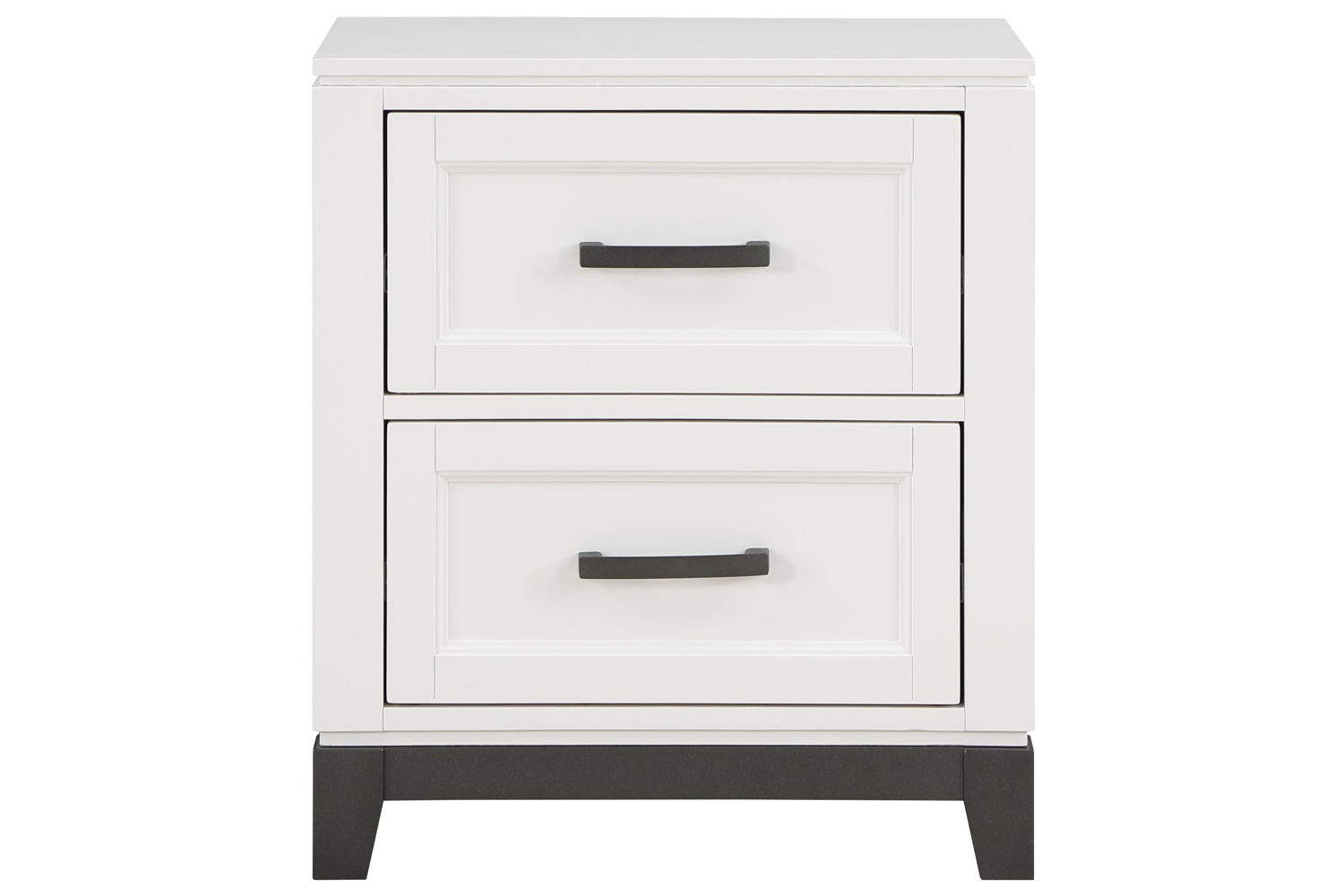 Garretson White 2-Drawer Nightstand