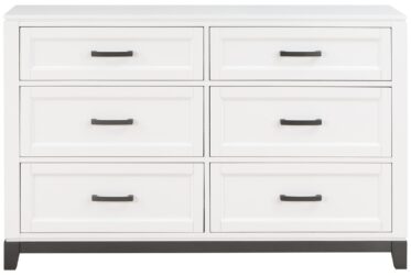 Garretson White 6-Drawer Dresser