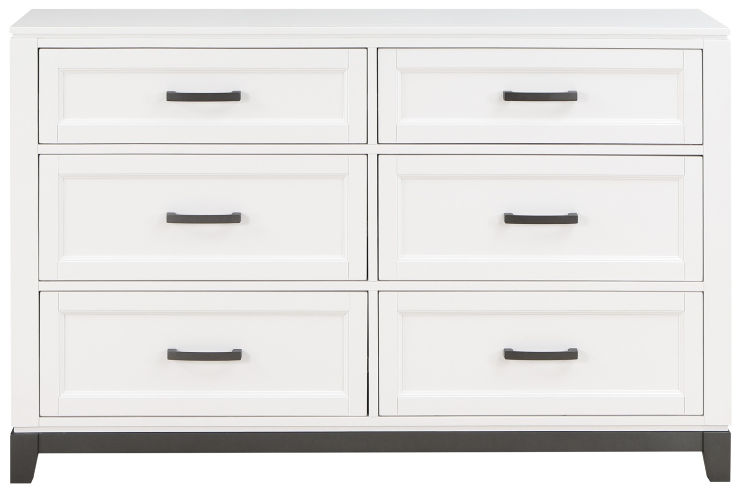 Garretson White 6-Drawer Dresser