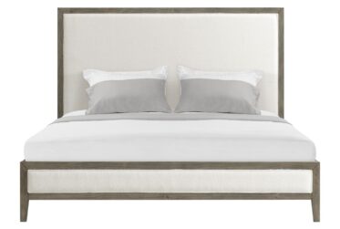 Versailles Gray King Upholstered Bed
