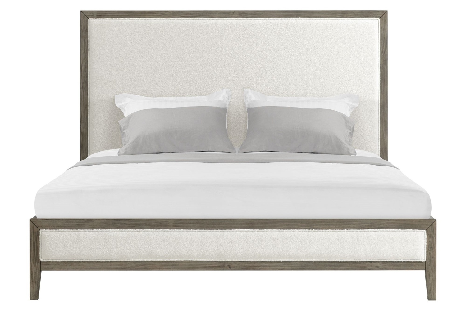 Versailles Gray King Upholstered Bed