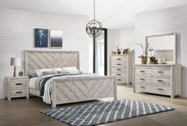 Eleanor White Queen 4 Piece Bedroom Set
