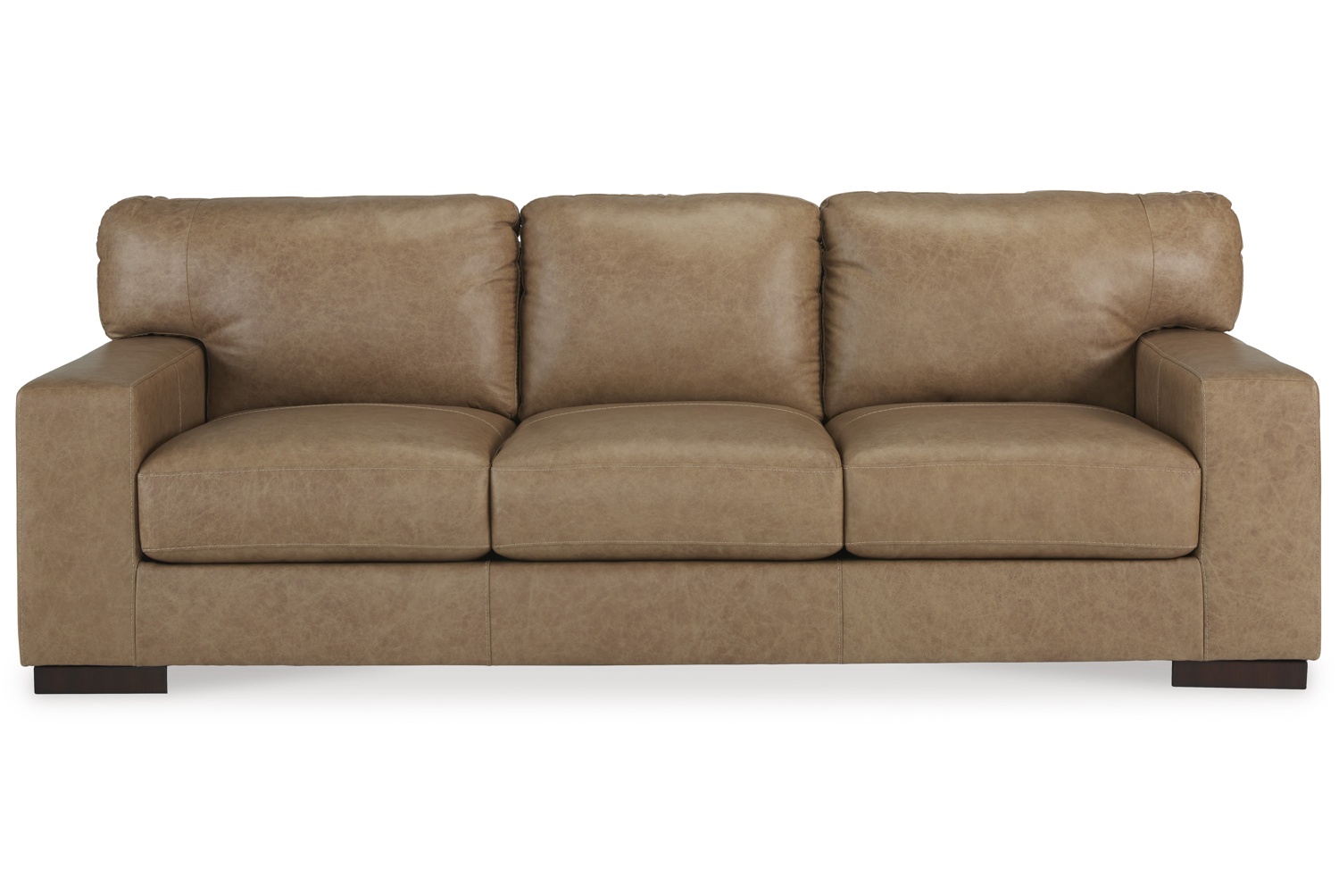 Lombardia Tumbleweed Leather 2 Piece Sofa & Loveseat Set - Georgia