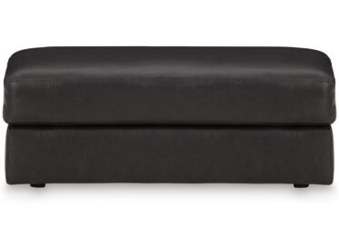 Amiata Onyx Leather Ottoman