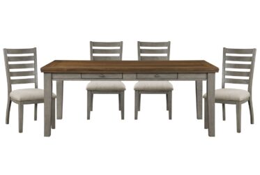 Tigard Gray 5 Piece Dining Set