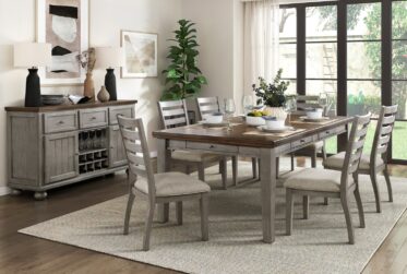 Tigard Gray 7 Piece Dining Set