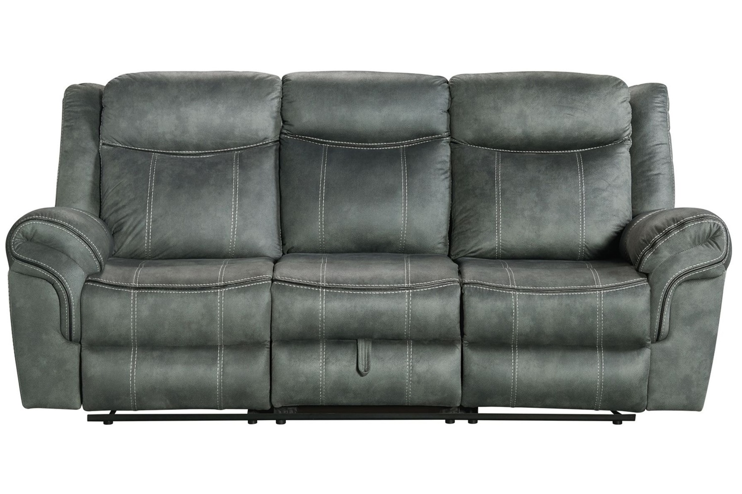Sorrento Charcoal Power Reclining Sofa - Georgia Furniture Mart