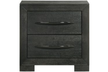 Allan Black 2-Drawer Nightstand