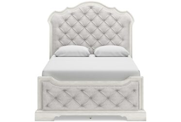 Arlendyne Antique White Queen Upholstered Bed