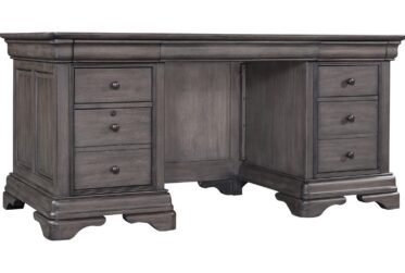 Sinclair Ash Gray 68″ Executive Writing Desk