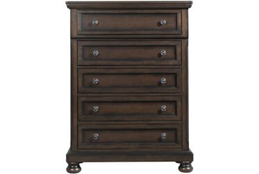 Kingston Walnut 5-Drawer Chest