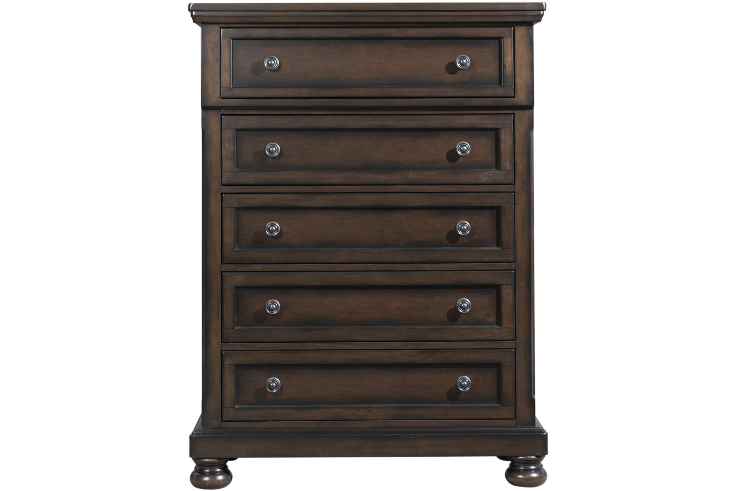 Kingston Walnut 5-Drawer Chest