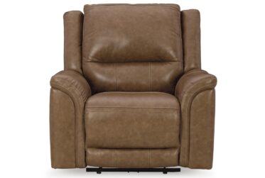 Trasimeno Caramel Leather Power Recliner