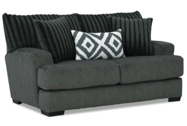 Tweed Gunmetal Loveseat