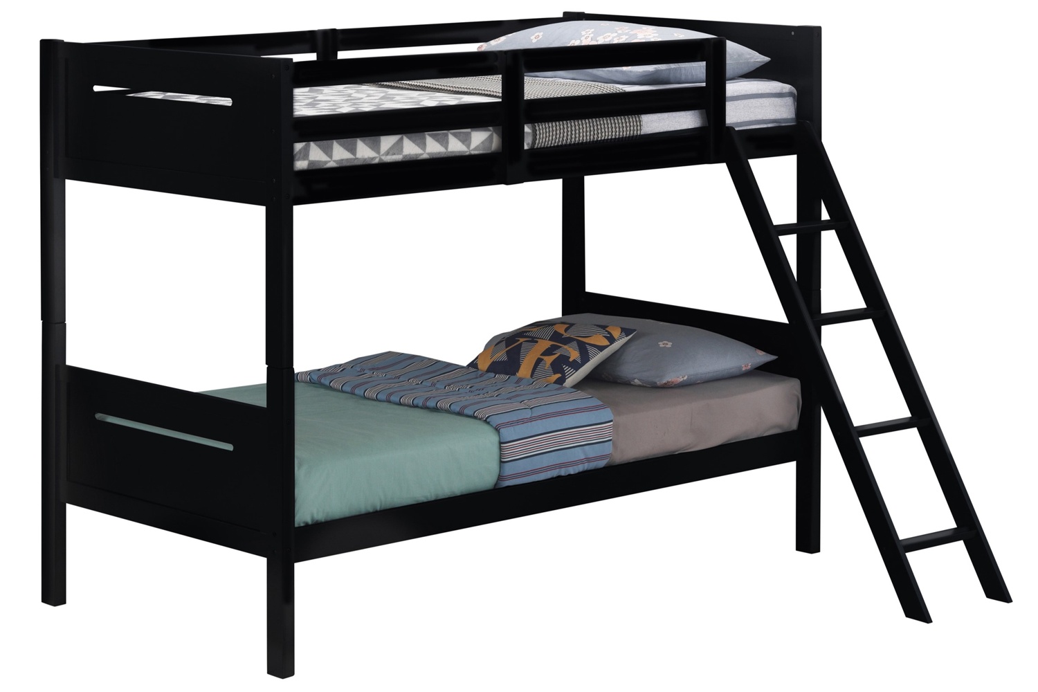 Littleton Black Twin Over Twin Bunk Bed