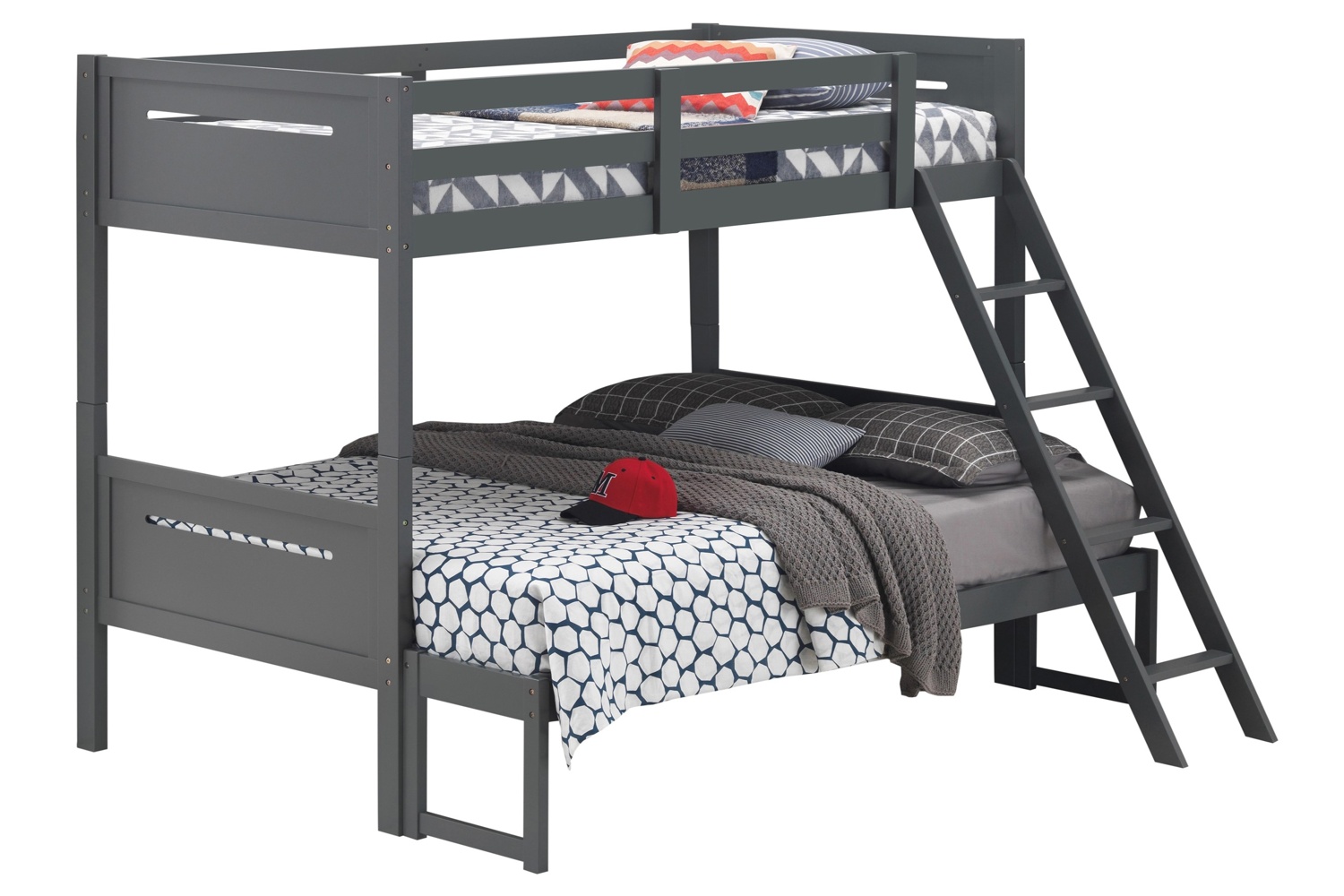 Littleton Gray Twin Over Full Bunk Bed