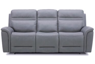 Cooper Gray Leather Power Reclining Sofa