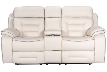 8892 Ivory Power Reclining Loveseat
