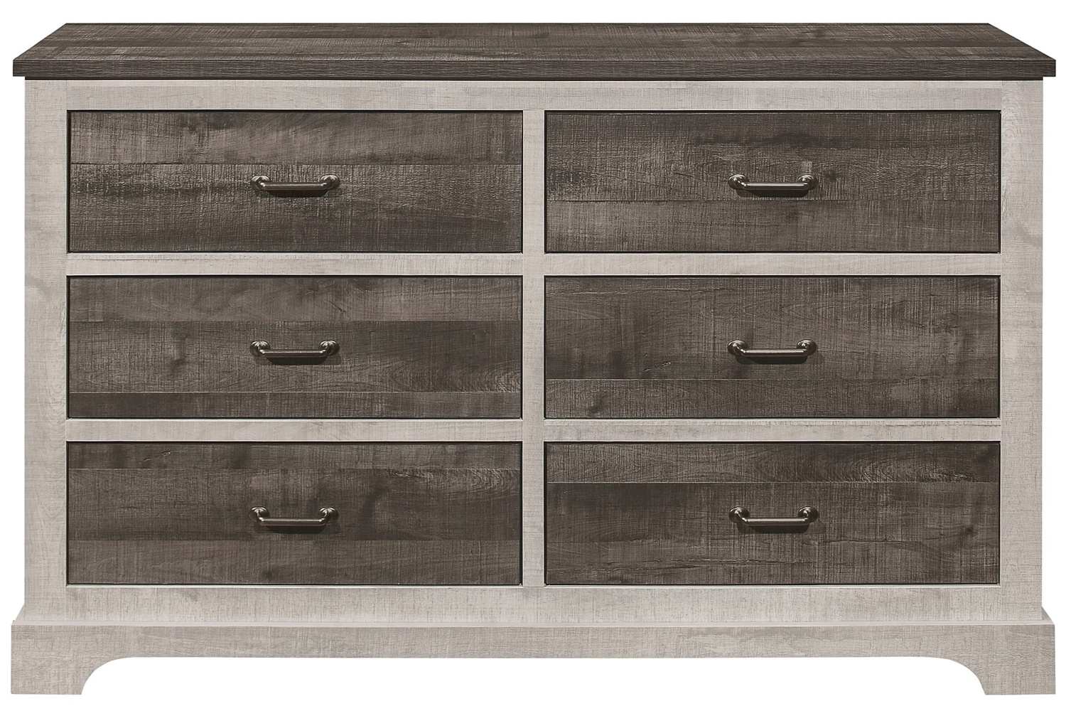 SH2235 Two-Tone 6-Drawer Dresser