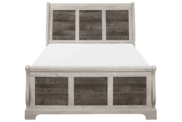 SH2235 Two-Tone King Sleigh Bed