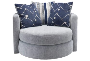 Persia Indigo Swivel Chair