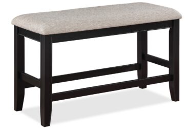 Fulton Light Gray Counter Height Dining Bench